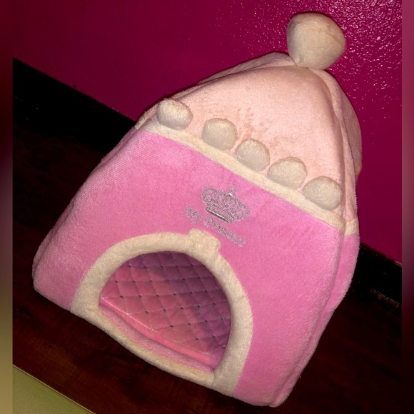 Princessin My Princess Luxurious Glamorous PinkVelvet Chic Pet Bed Cat Chihuahua - Picture 2 of 7